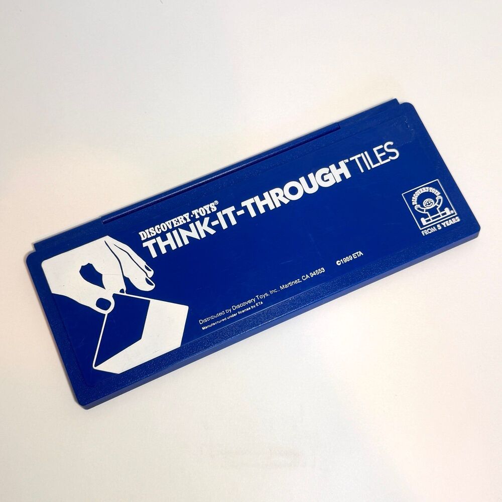Vintage Discovery Toys Think-It-Through Tiles Educational Case 1989 ETA⁠